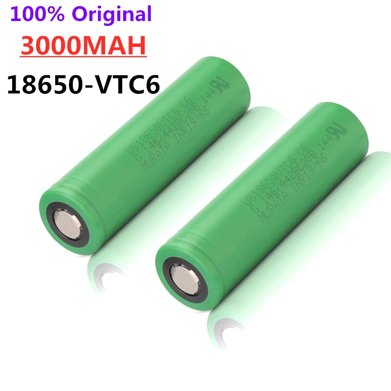 2-20 piezas originales 3,6 v 18650 VTC6 3000mah batería recargable de litio US18650VTC6 30A descarga para juguetes de linterna