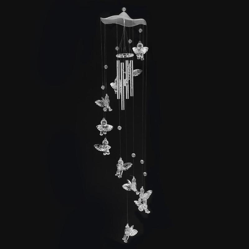 Antique Bells Wind Chimes Door Hanging Home Decor Silver