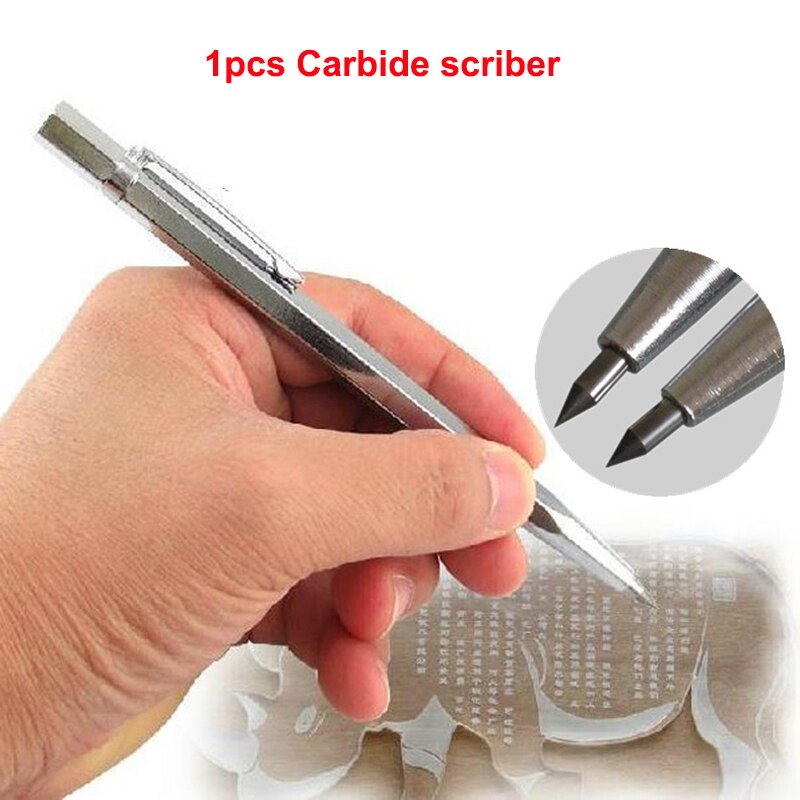 European Woodworking scribe , Woodworking scribe ruler Woodworking tool Diamond Glass Cutter Cutting Tool Carbide Scriber: Brown