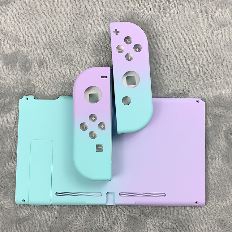 Nueva funda protectora de Color degradado de Joycon carcasa dura Con controlador carcasa completa para consola de juegos Nintend Switch