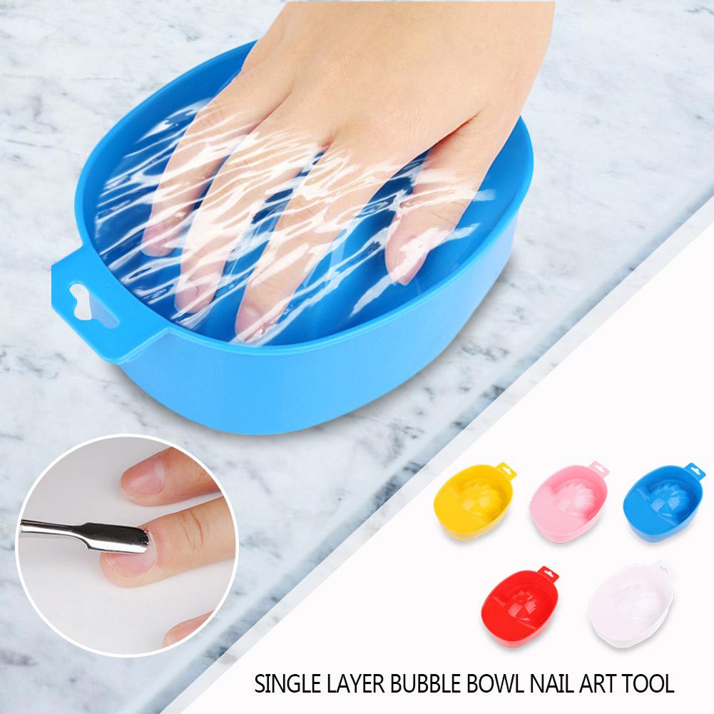 Nail Art Hand Wash Remover Soak Bowl DIY Salon Nail Bath Manicure Tools