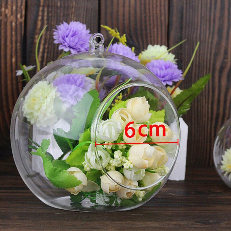 Bougie suspendue ronde en verre en forme de Globe, Style Succulent, décoration de maison, chandelier de mariage, décor de Bar