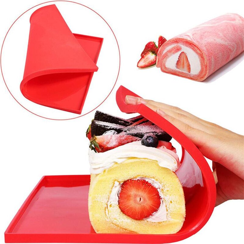 Kleurrijke Silicone Roll Mat Bakken Tapijt Mat Nonstick Cake Roll Mat Cakevorm Pad Keuken Bakplaat Bakken Gebak Gereedschap