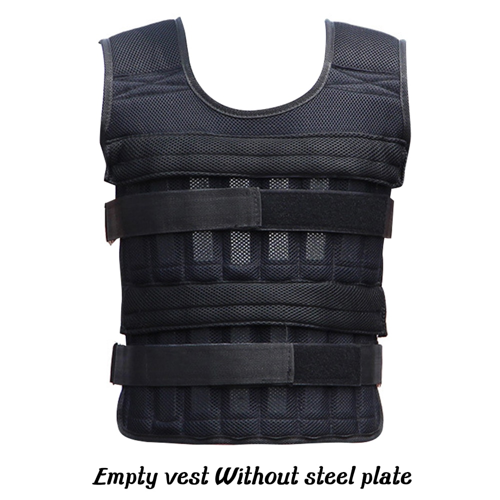 15 /20/50KG Loading Weighted Vest For Boxing Training Workout Fitness Equipment Adjustable Waistcoat Jacket Sand Clothing Vest