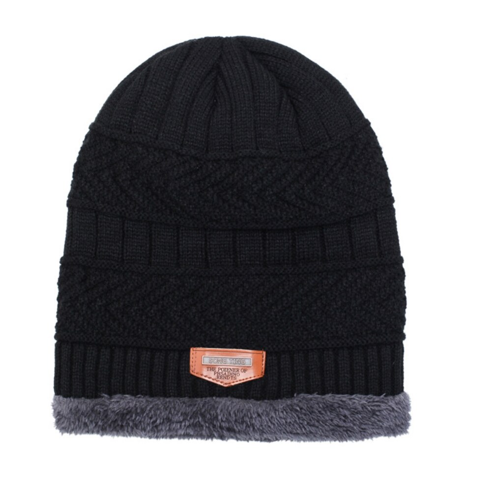 Conjunto de gorro y bufanda de esquí para hombre y mujer, gorros térmicos de punto, gorros de invierno