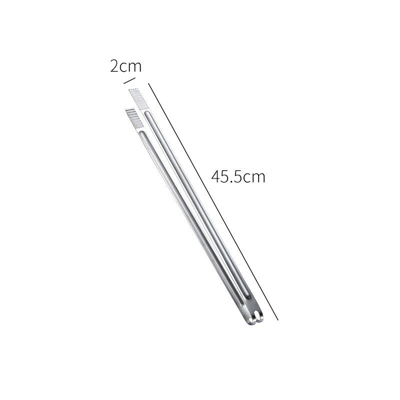 7-Size Roestvrij Staal Suiker Tang Bar Ice-Cube Clip Pincet Koffie Thee Voedsel Serveren Gereedschappen Brood Desserts klem Keuken Gadgets: 18 Inches