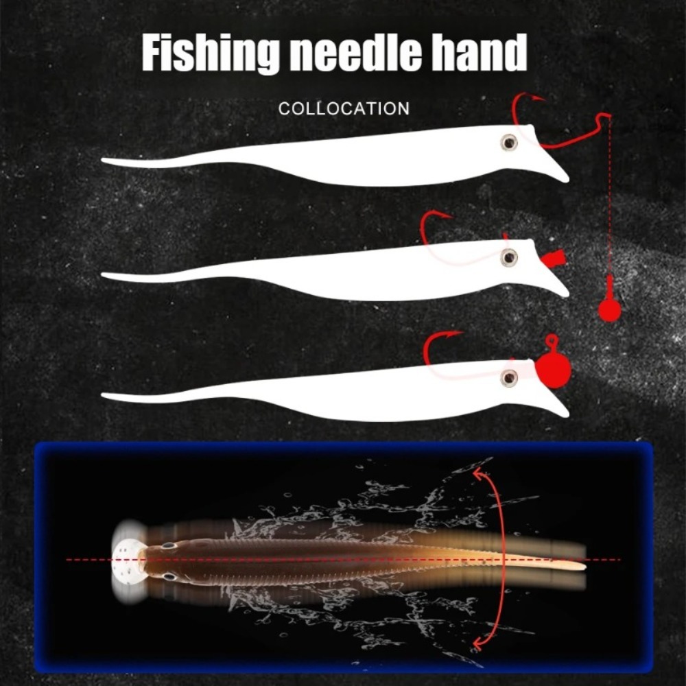 6PCS Fishing 80mm/ 2.5g Crankbait Soft Lure - Dual Color Lipped Swimbait | Slow Sinking Wobble Action
