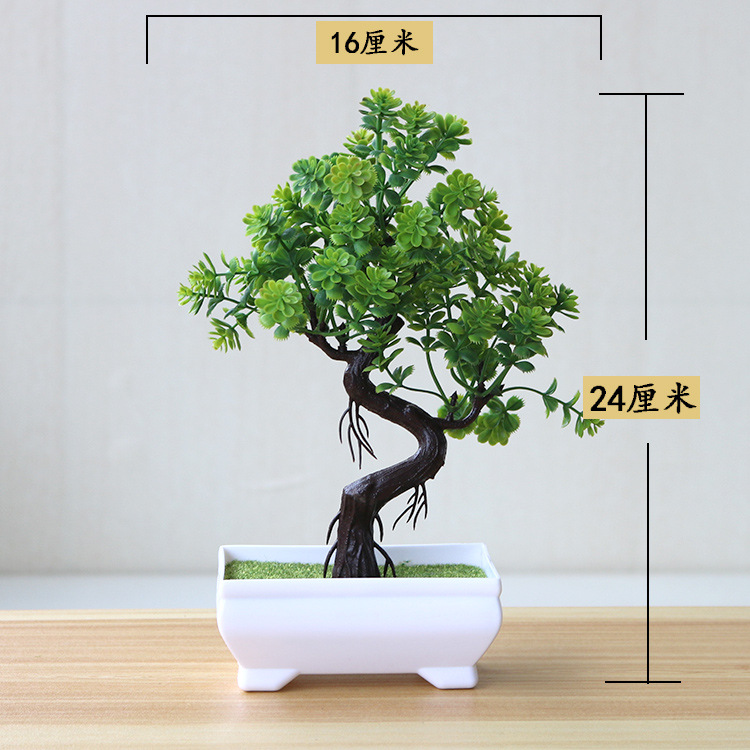 1pc Künstliche Pflanzen Bonsai Kleine Baum Simulation Pflanzen Gefälschte Blumen Tisch Topf Ornamente Hause Dekoration Hotel Garten Decor: MULTI