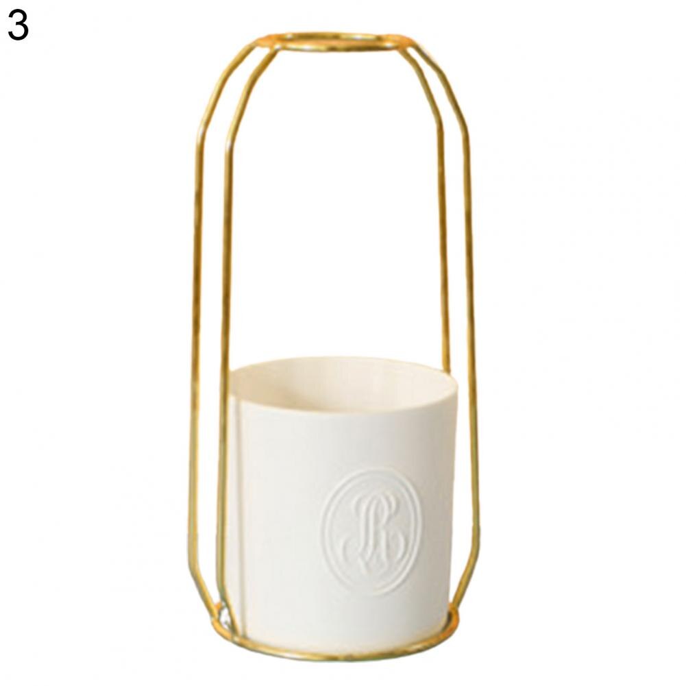 Glass Vase	Hydroponics Terrarium Portable Reusable Glass Air Plant Terrariums Propogation Station Home Decor: Luxury Gold Color  3