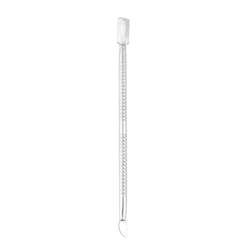 Stainless Steel Cuticle Nail Pusher Spoon Remover Metal Nail Cleaner Manicure Pedicure Care Tool