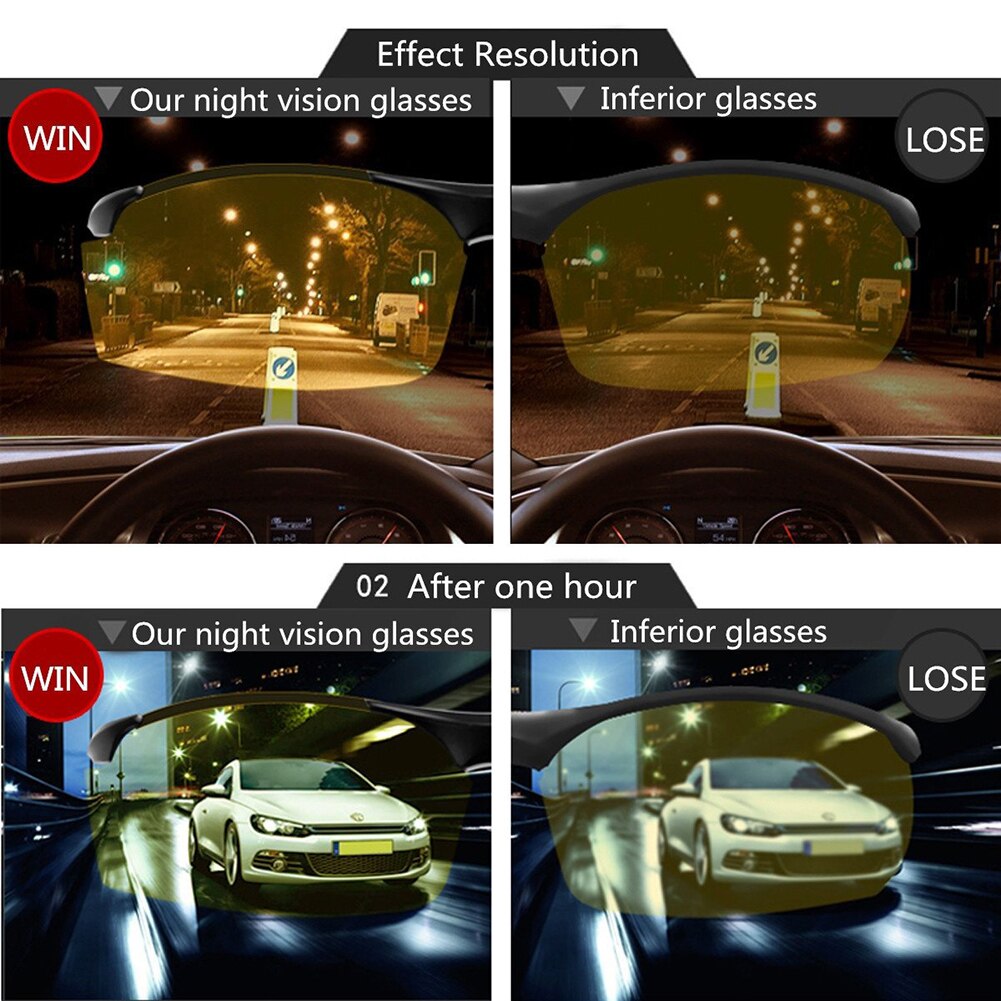 High-End Nachtzicht Rijden Bril Gepolariseerde Bril Licht Gewicht UV400 Bescherming Rijden Bril
