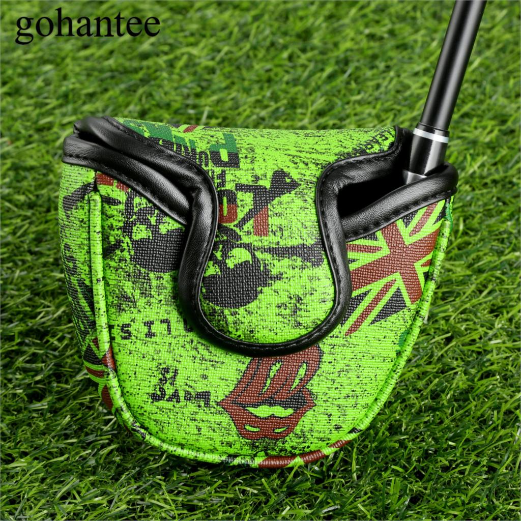 Copricapo Putter da Golf in pelle PU 1Pc con chiusura magnetica copricapo da Golf colorato copricapo Putte sport bianco/verde/blu: green