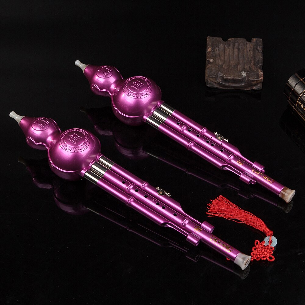 C/bB Key Colorful Cucurbit Flute Wind Instrument Bottle Gourd Silk Musical Instrument for Beginners and Professionals