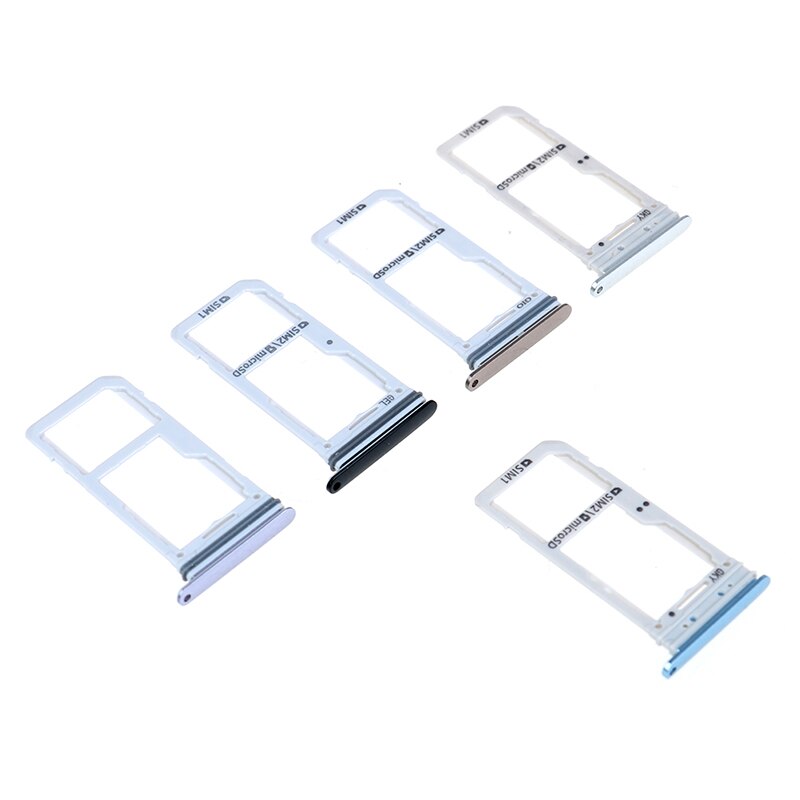 1 Unidad de Soporte de tarjeta Sim Dual bandeja de ranura para Galaxy S8 S8 + ranura para tarjeta SIM Adaptador de soporte de bandeja de tarjeta SD
