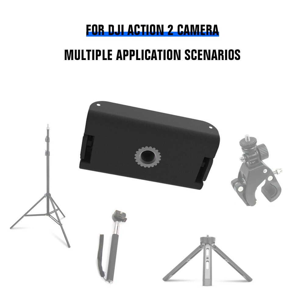 Magnetische adapterhalterung für dji action 2 kamera, 1/4 in- schrauben-stativhalterung, sportkamera, silikon-sicherheitsstopfen, kamerazubehör