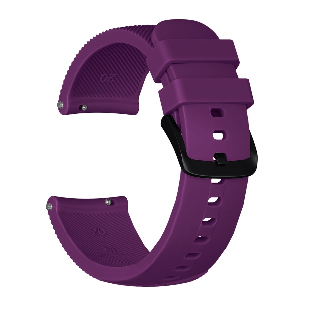 Colorful Soft Silicone Replacement Strap for Garmin vivoactive 3 vivomove3 HR Smart Wristband for GARMIN Forerunner 645: purple