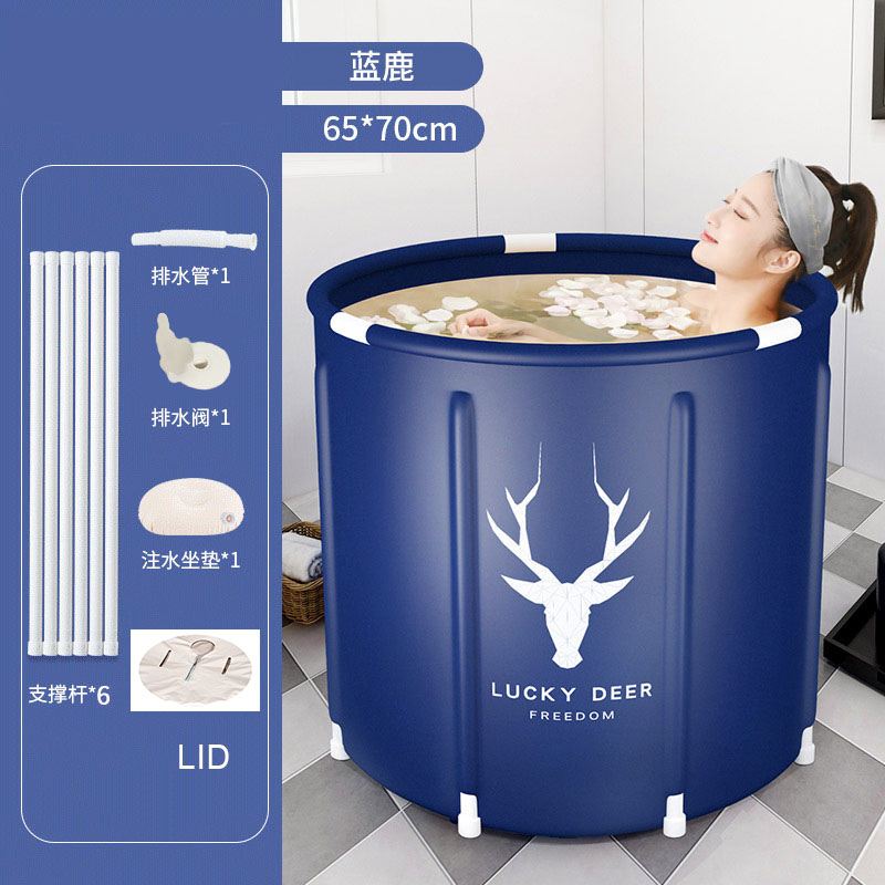 Cubo de bañera plegable portátil, gran capacidad, baño de hielo, ducha de invierno, instalación gratuita, baño para adultos y bebés