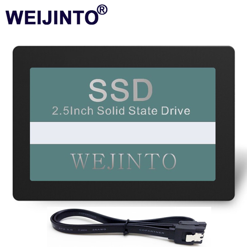 WEIJINTO SSD DA 360GB duro Disk discoteca HDD 360GB SATA3 2.5 Interna solido stato unità per il computer Portatile taccuino desktop e 45 centimetri Cavo SATA