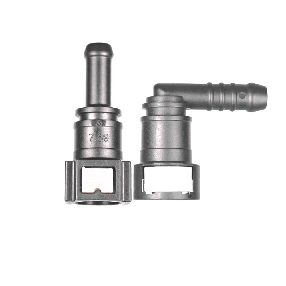Automotive plastic fuel quick coupling hose connectors 7.89mm fit for rubber hose