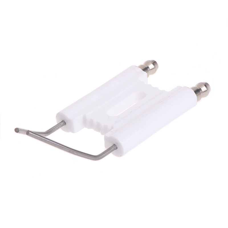 1PC Double Rod Ceramic Spark Ignition Electrode Burning Machine Fuel Oil Gas Stove