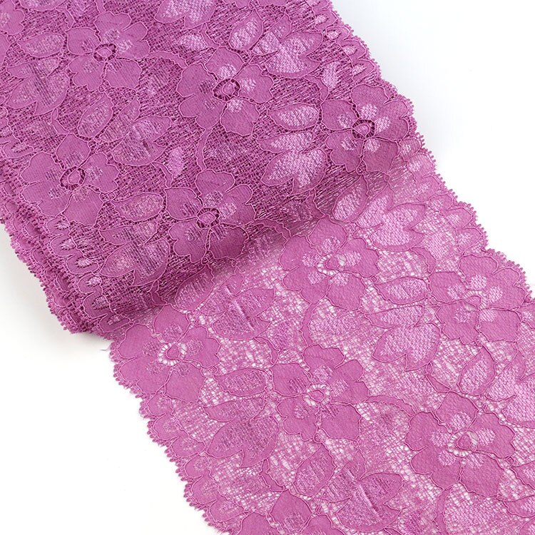 Ruban de dentelle souple à motif Floral de 16cm, fournitures d'artisanat en dentelle, robe pour vêtements dessus soutien-gorge décoration blanche, guipure dentelle: VIOLET