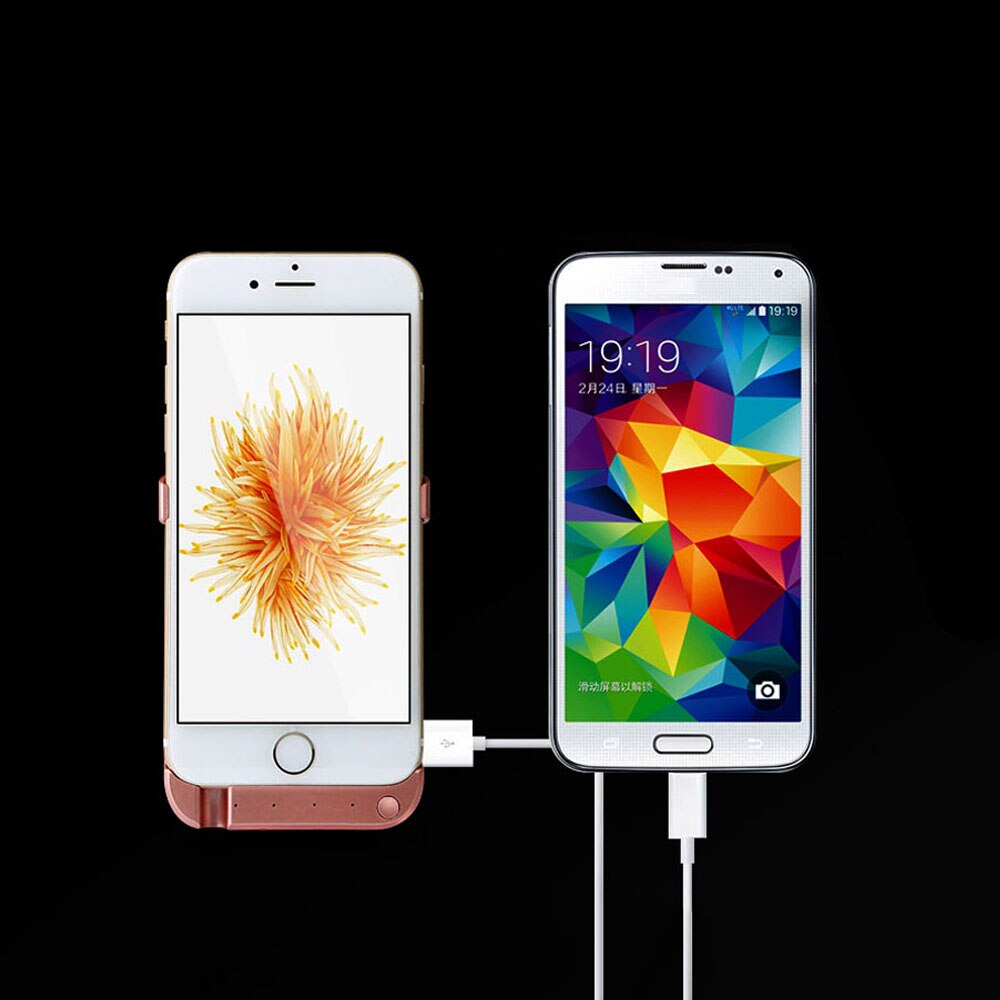 6 plus 6 SPlus 8000 mAh Externe Batterij Case Voor iphone 6 Plus 6 s Plus Batteria Charger Case Telefoon Power bank Lading Cover Case