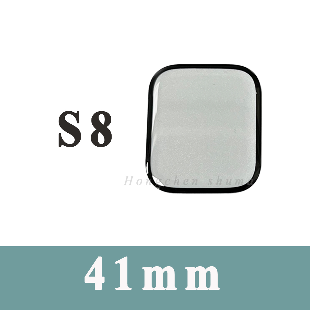 Pantalla de cristal exterior para Apple Watch SERIES 1 4 5 6 SE 44MM 40MM 7 8 41mm 45mm Panel de lente de gafas externo reparación de repuesto OCA: WHEAT