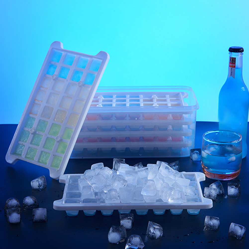 DIY Ice Mold Fruit Ice Cubes 32 Grid Silicone Ice Lattice Mould Bar Home Kitchen Accessories