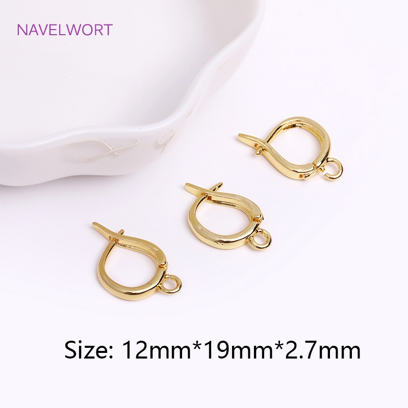 Trend ige 18 Karat vergoldete Ohrring verschlüsse Gold Ohrringe Ohr drähte Durcheinander Ohrring Haken Ergebnisse DIY Schmuck Zubehör