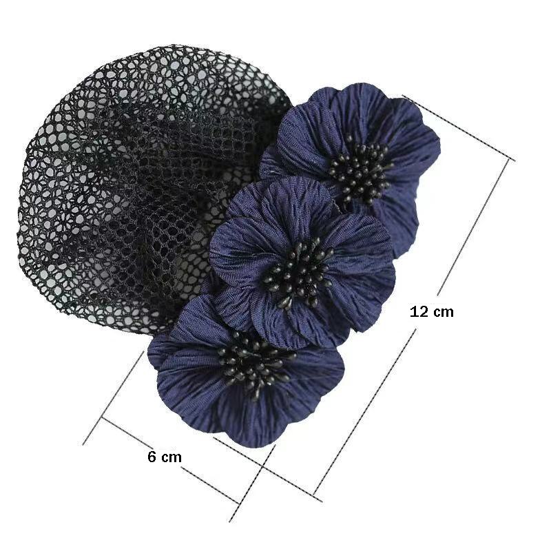 Tocado de enfermera , Red de azafata, accesorios para el cabello, Red para el cabello de Hotel, lazo coreano, accesorios para el cabello, pinza para el cabello para mujer