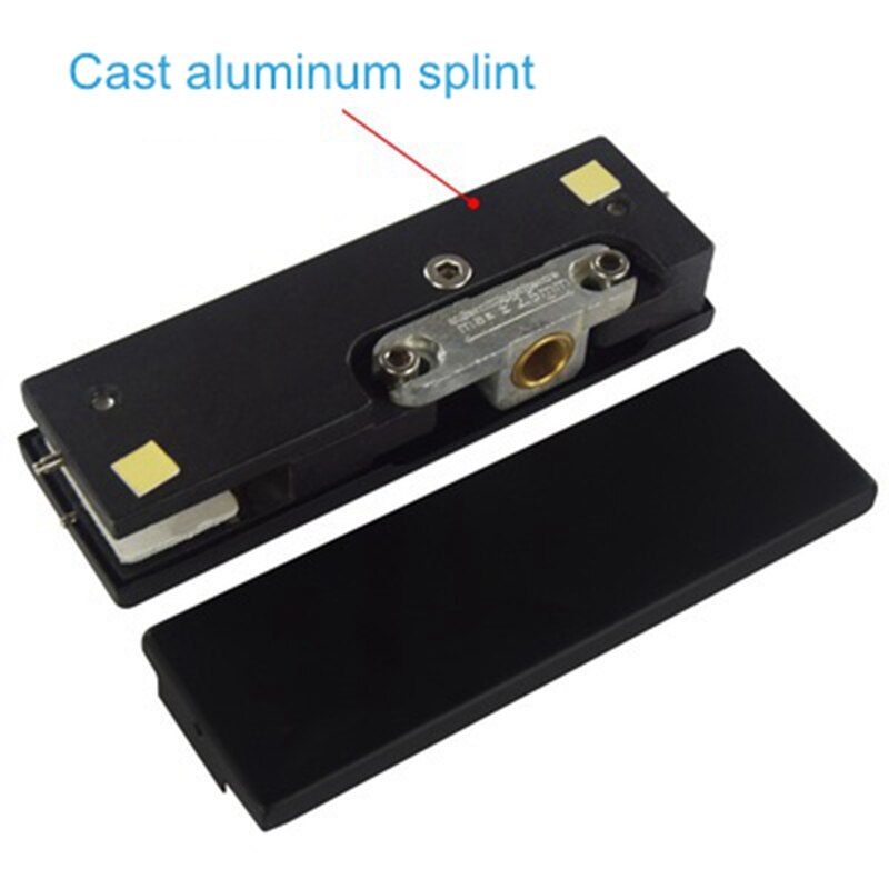 Frameless Rectangle Glass Shelf Bracket Holder Heavy Duty Clamp Shelf Clip Glass door clip Matte Black Upper Lower Curved Clamp