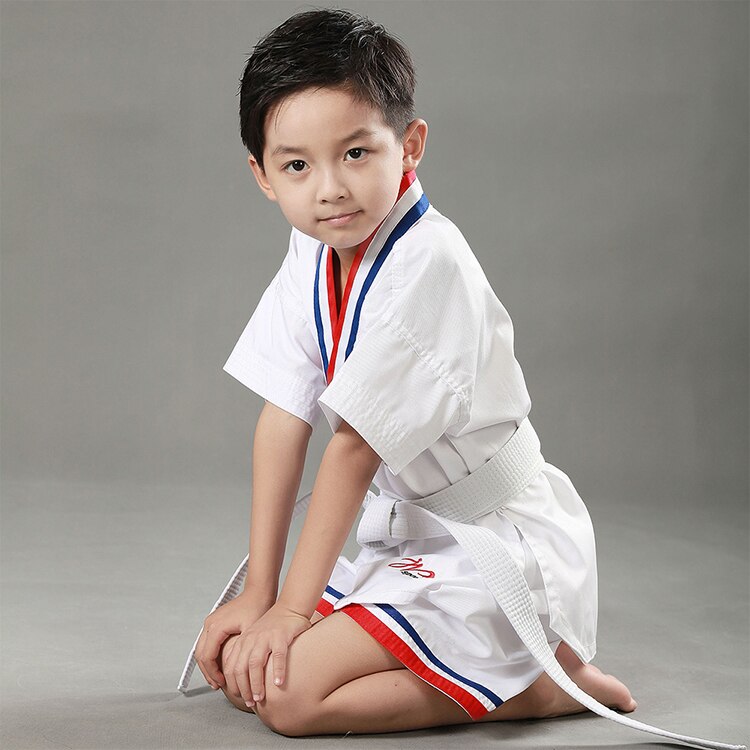 Kids Taekwondo Uniform Boy Taekwondo Uniforms Children Karate Judo Girl Taekwondo Suit Dobok Children TKD Clothing