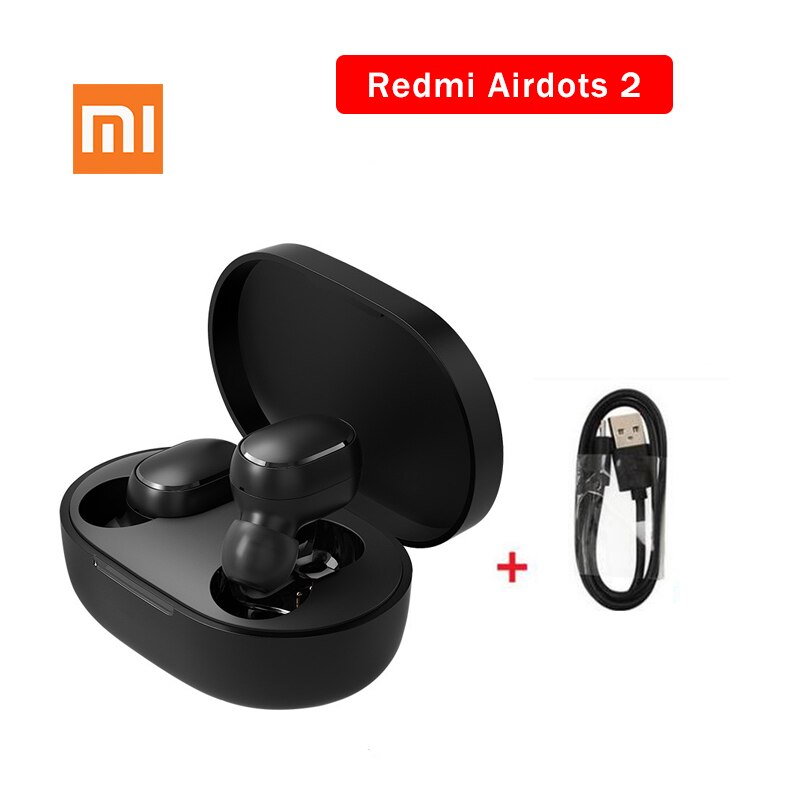 Xiaomi-auriculares Redmi AirDots 2, auriculares inalámbricos con Bluetooth 5,0, auriculares internos de graves estéreo con carga, auriculares Ture: AirdotS 2  USB