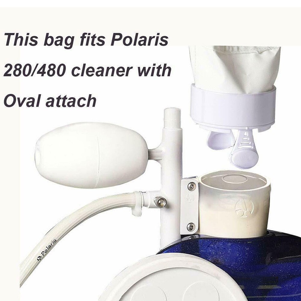 For Polaris 280 480 Zipper Filter Bags Filter Bag For Pool Cleaner 2Pcs Tool