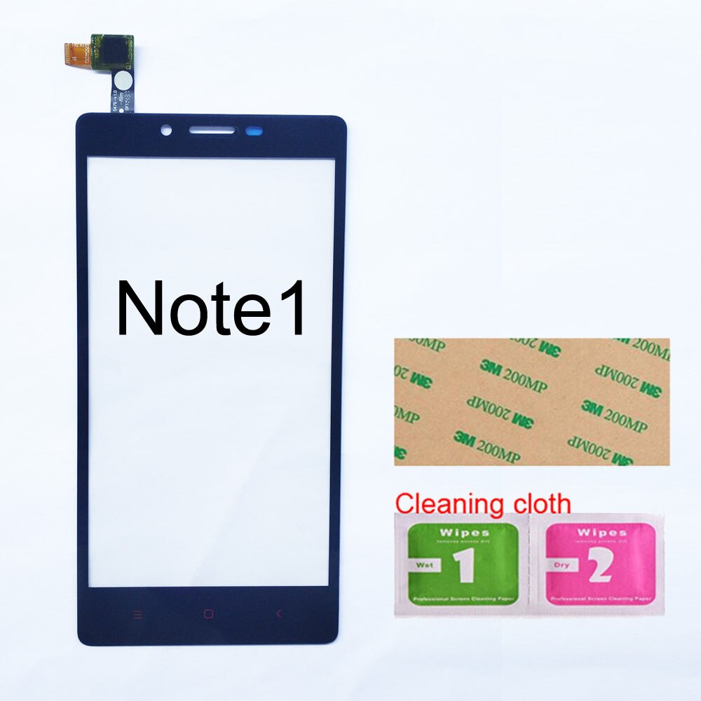 Touch screen Für Xiaomi Redmi Hinweis 1/2/3/4 Touch Screen Digitizer Sensor Glas Panel Ersatz: Note1 Black