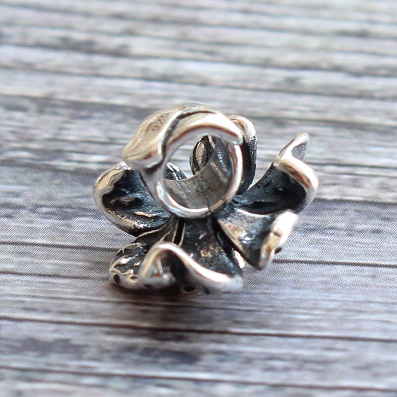 Autentico 925 sterlina d'argento progettista iris Branello di fascino Adatto Europea troll Braccialetto Dei Monili