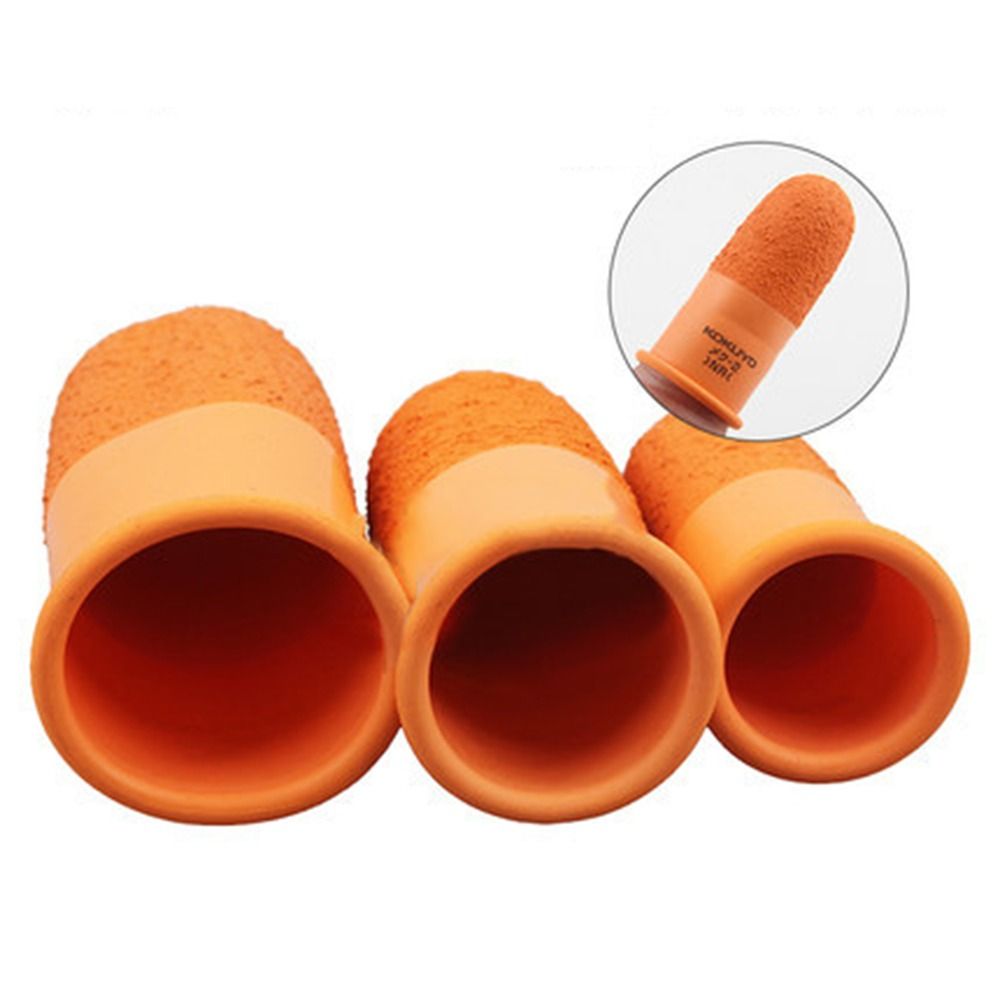 Antislip Vingerhoes Multifunctioneel Tellen Naaien Handgemaakte Vingertoppen Beschermhandschoenen Oranje Vingerbedjes Veiligheidsbenodigdheden