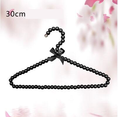 10pcs/lot 30cm/20cm Children Plastic Pearl Hanger Baby Hangers For Clothes Kids Plastic Cloth Hanger Child Clothes Rack