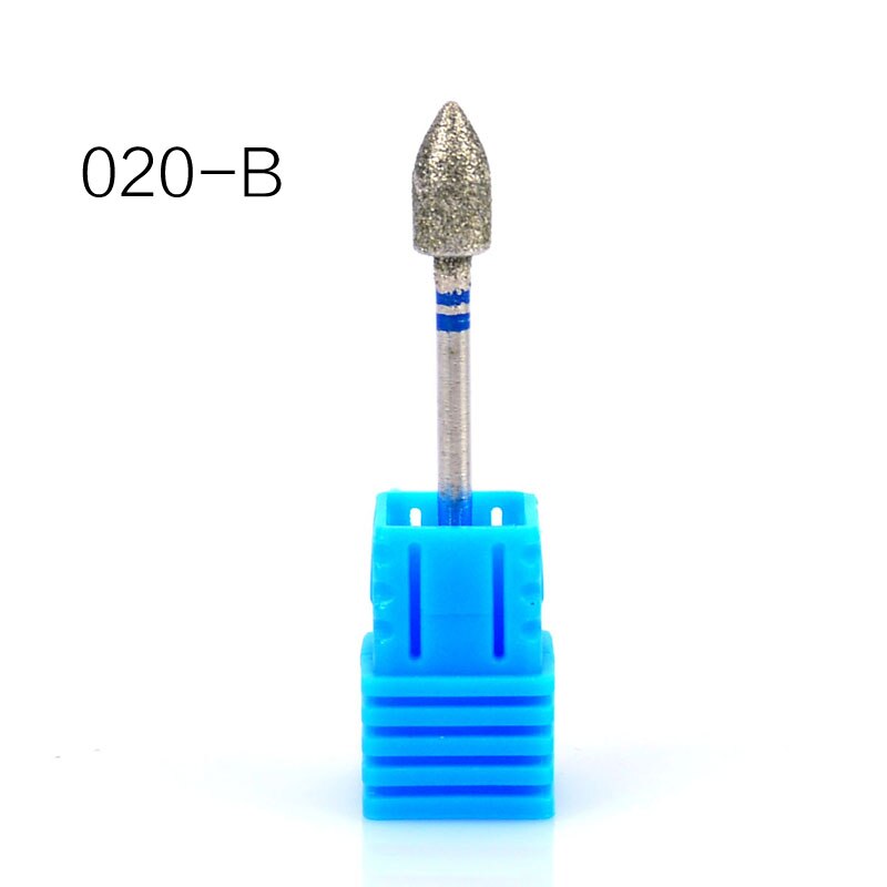Broca de diamante 6 tipo 3/32, fresa para manicura, cortador para pedicura, máquina eléctrica, dispositivo, herramienta para manicura, fresa: B