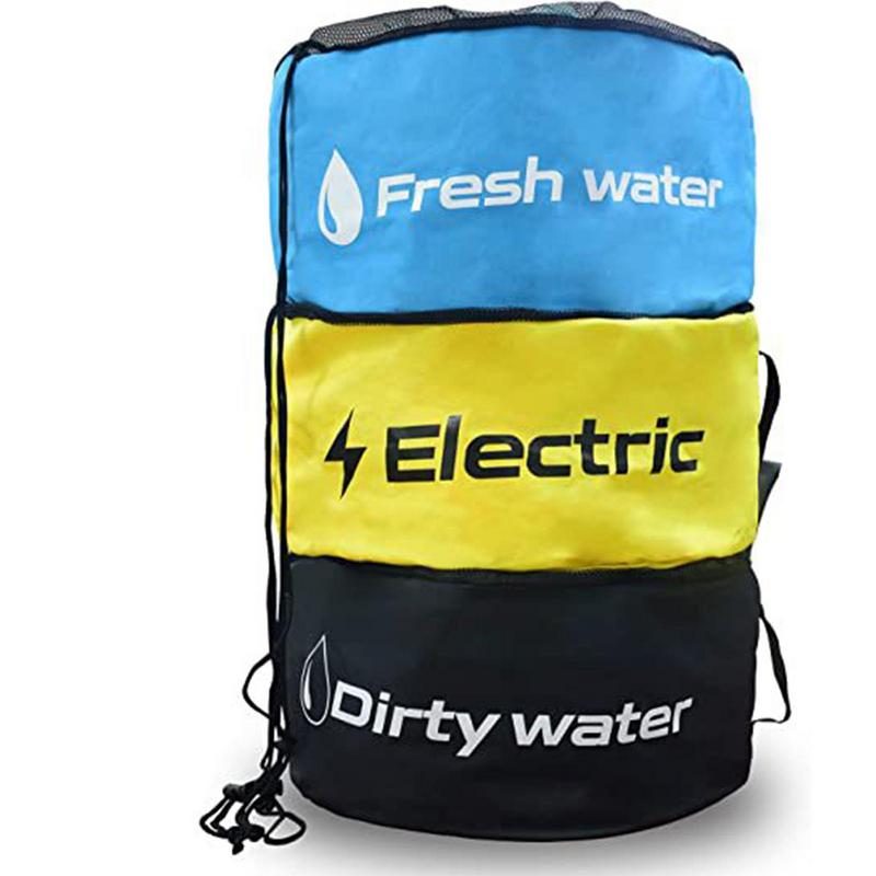 RVs Storage Utility Bag Caravans Motorhome Water Hose Storage Bag Indoor Breathable Drawstring Pouch Hiking Foldable Organizer