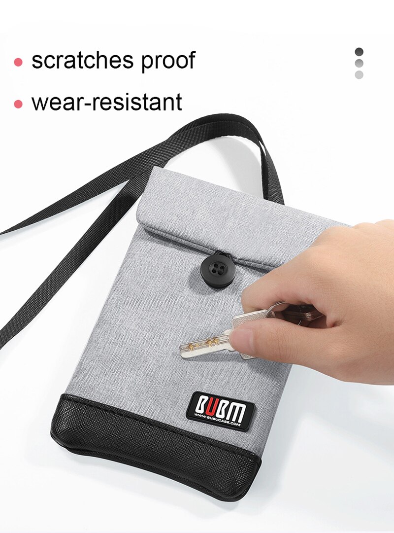 Acoki telefon komórkowy saszetka na szyję portfel, torba Crossbody sport zakupy torebka na telefon komórkowy paszport podróże uchwyt etui dla mężczyzn i kobiet