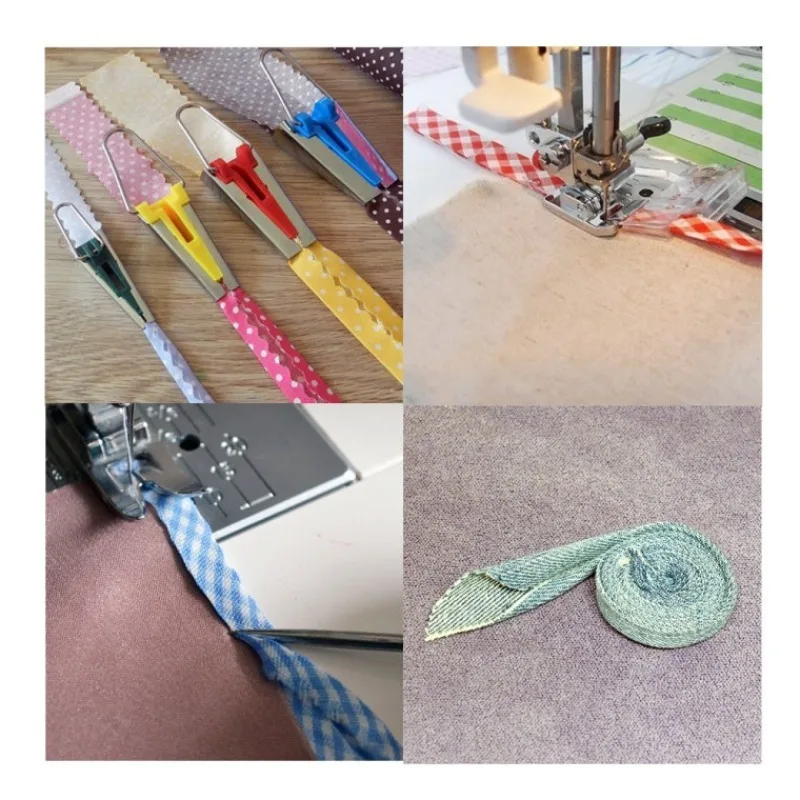 Skråbåndsverktøysett  (6-25mm)  - sying, bindeverktøy for quilting, diy-klær, vesker - kompatibelt med singer/brother