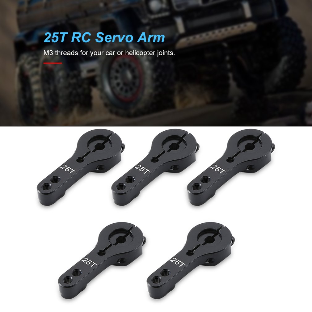 5pcs 25T M3 Metal RC Servo Arm Horn for Futaba Savox Xcore HL HSP HD Power