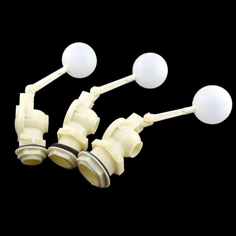 1pc 1/2inch-2inch White Plastic Adjustable Auto Fill Float Ball Valve Water Control Switch for Water Tower Water Tank