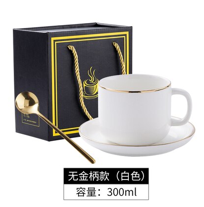 Ceramic Cup Coffee Mug Simple Modern Turkish Coffee Cups 6pcs Nordic Cartoons Tazas Cafe Cups and Saucers BE50MU: white gift box