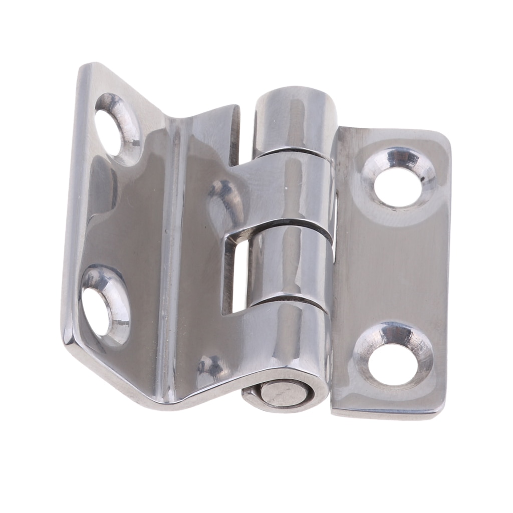 304 Marine Stainless Steel Folding Boat Door Hinges 1.7 x 1.5"