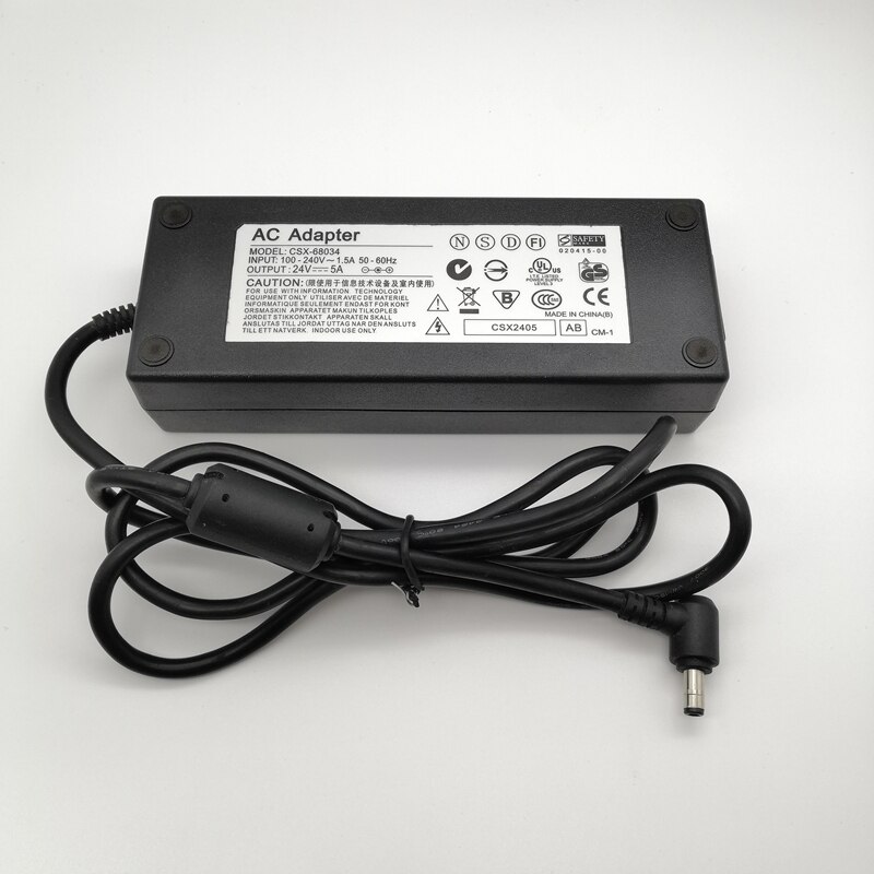 AC 100-24V to adapter DC 24V 5A 120W 5.5mm x 2.5mm / 5.5*2.5mm Plug AC Power Adapter Supply