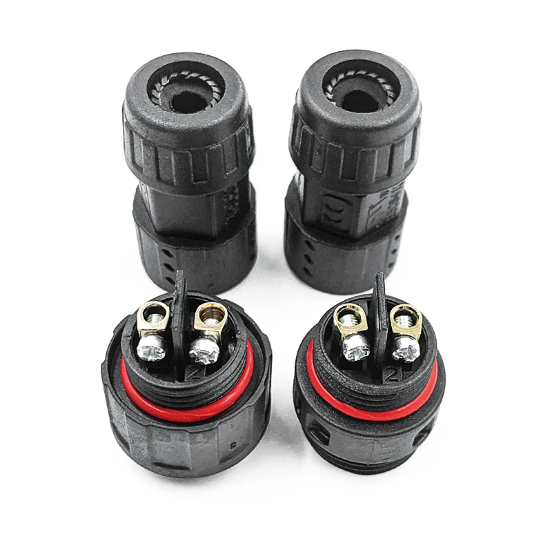 Waterproof M19 Male Female Connector IP68 2 3 4 5 Pin Screw Locking Cable Connectors 500V 20A 10.5mm Electrical Aviation Plug