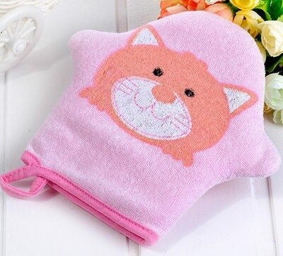 Baby Bath Sponge Brushes Shower Products Comfortable Soft Towel Accessories Infant Children Rub Baby Rubbing Body Wash Cotton: Cat