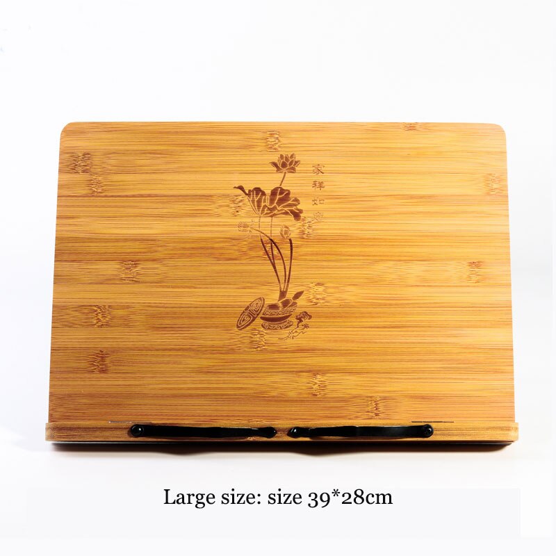 Djustable Reading Rest Tablet Cook Home Study Room Book Holder Foldable Cookbook Stand Pages Fixed Kitchen Bookends Shelf Wood: 14